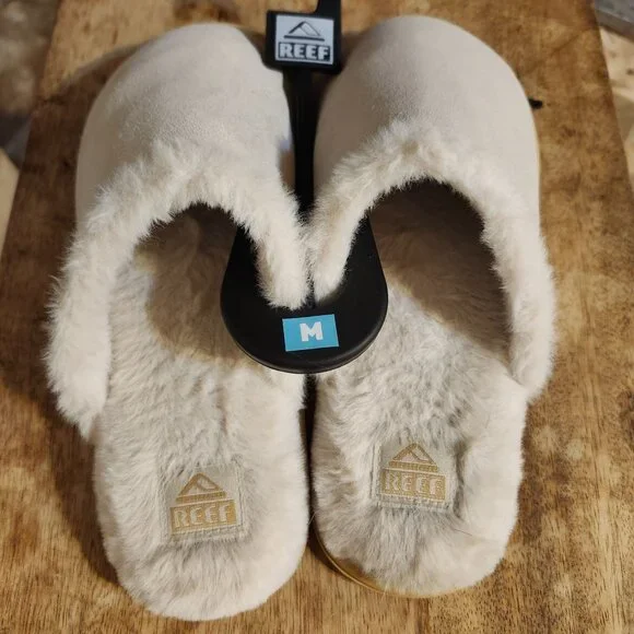 Reef Women’s Size M (6.5) Cozy Slipper Vintage Pink Faux-Fur Comfort House Shoe - Picture 4 of 7